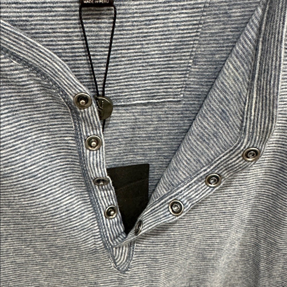 John Varvatos U.S.A Short Sleeve Henley Size XL - Picture 10 of 11